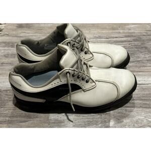 Footjoy Women’s Contour Casual Golf Shoes Back And White Size 8.5 M